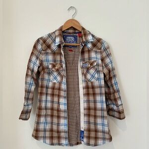 Women’s Superdry Button Up Western style shirt. Size XS